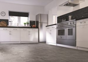 Grey LVT Kitchen Tiles